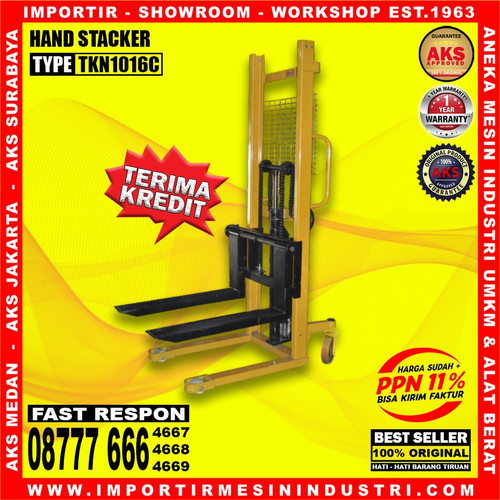 Hand Staker AKS 1 T 1,6 m Alat Angkut Barang Hand lift ORI - TKN1016C