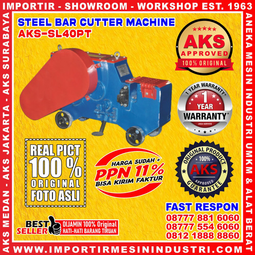 Pemotong Batang Besi Mesin Steel Bar Cutter 3 Kw AKS - SL40PT