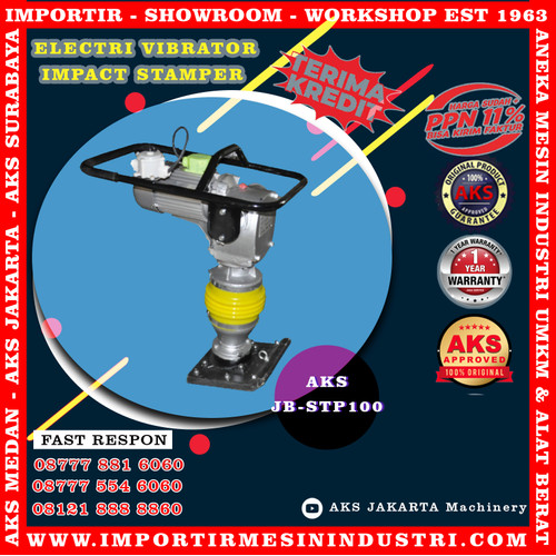 Stamper Kuda plus Mesin Pemadat Aspal Listrik 3 Kw JBSTP100