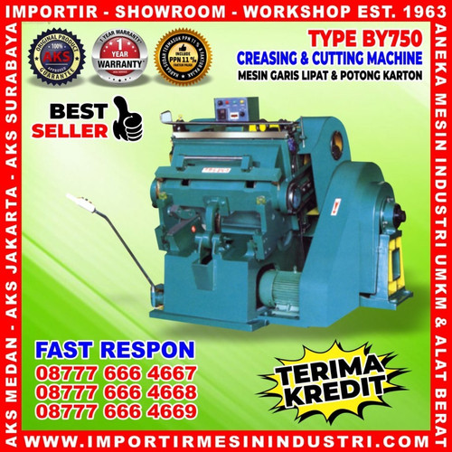 Terlaris Stamping & Cutting Machine Garis Tempel Potong Karton 10 Kw