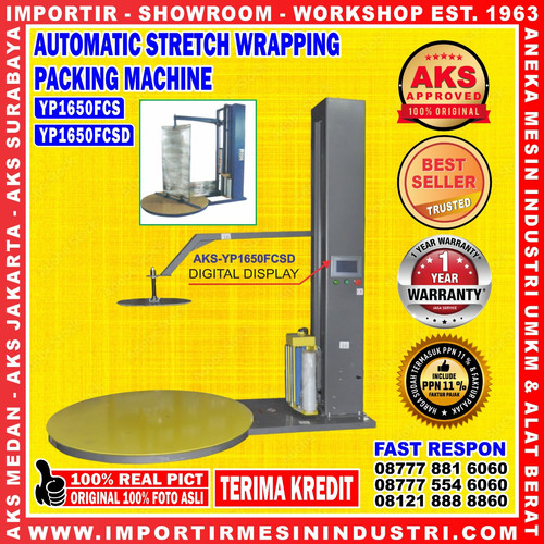 Standart Strech Wrapper Mesin Packing 12 Rpm 165 cm | AKS - YP1650FCS