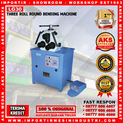 Mesin Tekuk Besi Pipa Roll - Round Bending Machine 50 Hz AKS - LG30