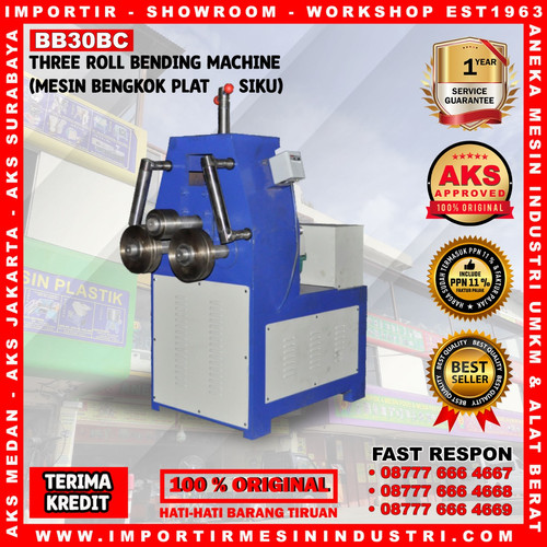 Three Roll Bending Machine Termurah Mesin Pipa Tekuk Plat Siku BB30BC