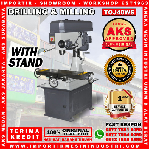 Mesin Bor Dudukan 1,5Kw 40mm Drilling TOJ40WS