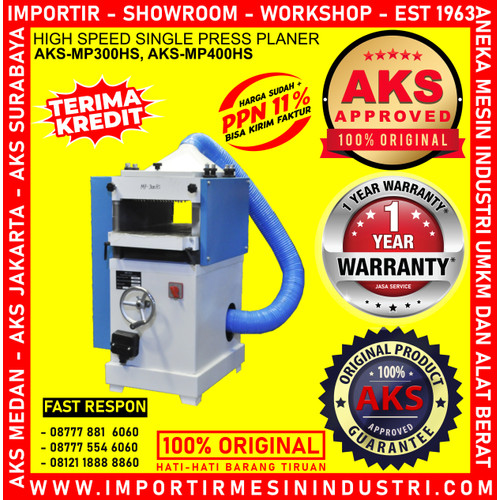 Thicknesser Mesin Serut Kayu dengan blower 2,2kw 3 Phase - MP300HS