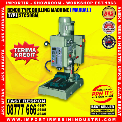 Mesin Bor Duduk Bench Drilling Machine 2,2 Kw 50 mm Typ AKS STC50BM