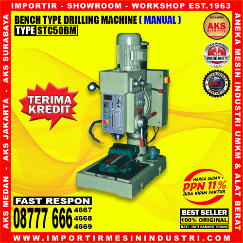 Mesin Bor Duduk Bench Drilling Machine 2,2 Kw 50 mm Tipe AKS STC50BM