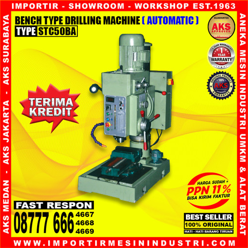 Mesin Bor Duduk Bench Drilling Machine 2,2 Kw 50 mm Tipe AKS STC50BA