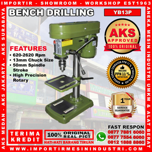 Mesin Bor Duduk Bench Drilling 13 mm AKS - YB13P