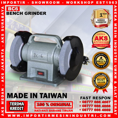 AKS BC - 6 / Gerinda Duduk Mesin 6" Bench Grinder Machine