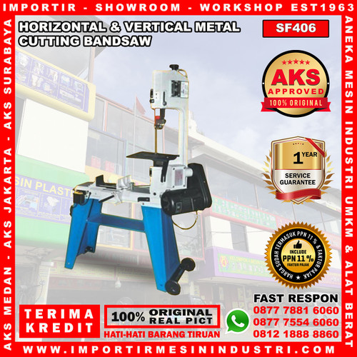 Bandsaw 380 V 3 Phase Mesin Gergaji Besi Top - SF406