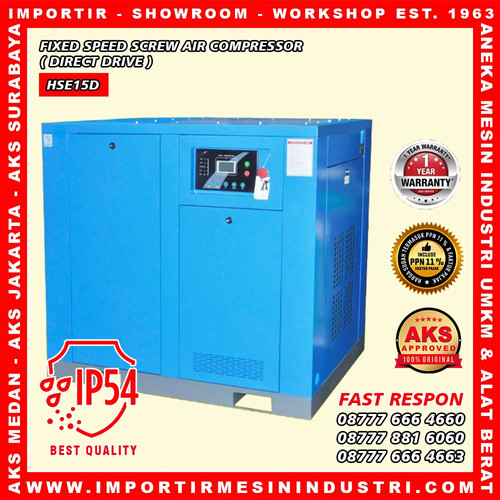 Fixed Speed Screw Air Compressor ( Direct Drive ) AKS-HSE15D