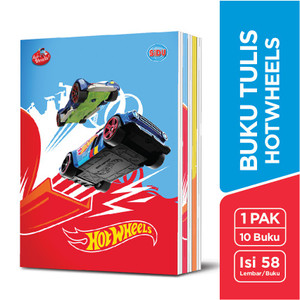 SiDU Buku Tulis Hotwheels 58 Lembar - 10 Buku