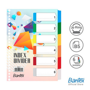 Bantex Dividers Fancy B5 Multiring Binder / Pembatas Binder - 8609