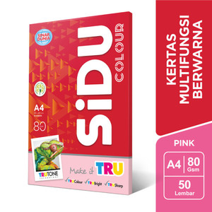 SiDU Kertas Fotocopy warna Pink 80 GSM A4 - SDU CLR 80 A4 170 50