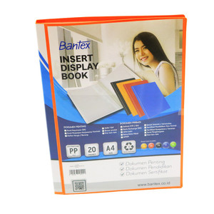 Bantex Insert Display Book PP A4 20 pocket - 3143I