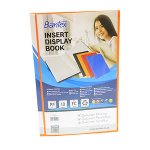 Bantex Insert Display Book PP Folio/F4 10 pocket - 3180I