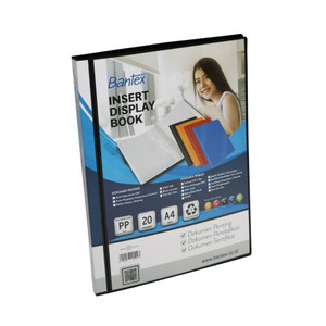 Bantex Insert Display Book PP Folio/F4 20 pocket - 3183I