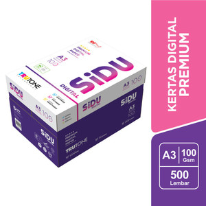 SiDU Kertas Fotocopy  100 GSM A3 - 1  Boks = 4 Rim - SDU PC 100 A3