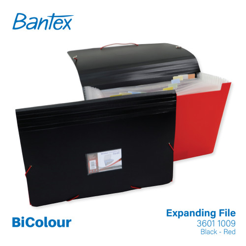 Bantex Bi - Colour Expanding File PP Folio/F4 - 3601