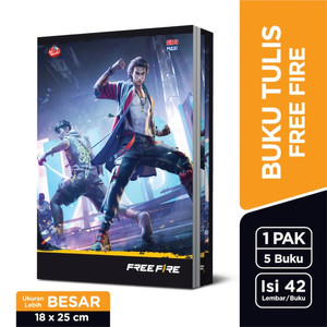 SiDU Maxi Buku Tulis Free Fire 42 Lembar - 5 buku