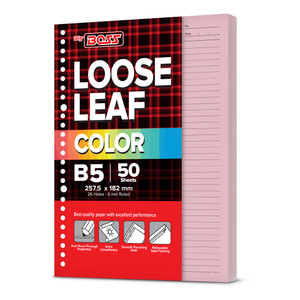 BigBoss Loose Leaf 50 B5 Pink