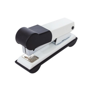 Bantex Stapler Small with Rubber Handle White #9340 07+P