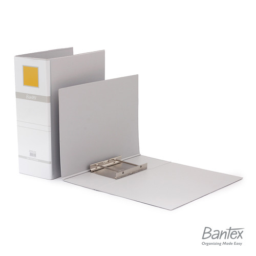 Bantex Post Pipe Binder 2 Ring 10cm Folio Grey 1312 05