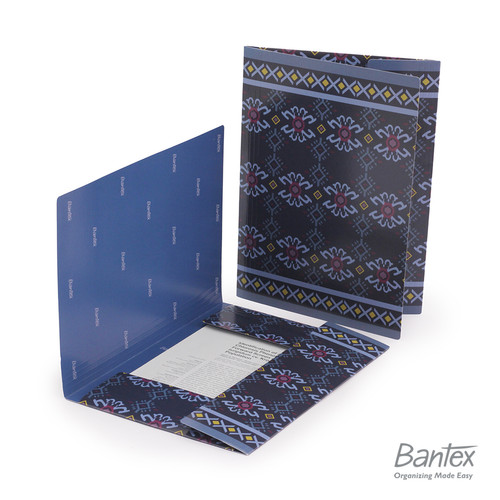 Bantex Carboard Document File Batik Endek Bali – Bunga 3455 54