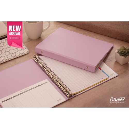 Bantex Multiring Binder 26 Ring 25mm B5 Light Lilac 1326 24