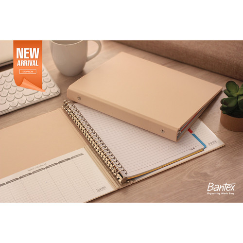 Bantex Multiring Binder 26 Ring 25mm B5 Peach 1326 45