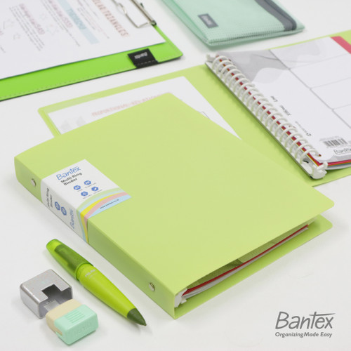 Bantex B5 Trendy Multi Ring Binder 26 Hole Pistachio 3126 72