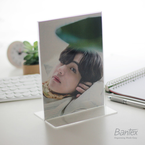 Bantex A5 Acrylic Stand Up Display 8855 08 Sign Holder Papan Akrilik