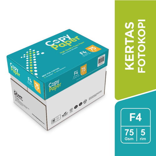 Copy Paper Blue Photocopy Paper 75gsm F4 per BOX - CPB PC 75 F4