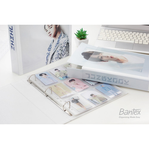 Bantex Insert Cover Photocard Album A4 3 Ring Binder with pocket-8622