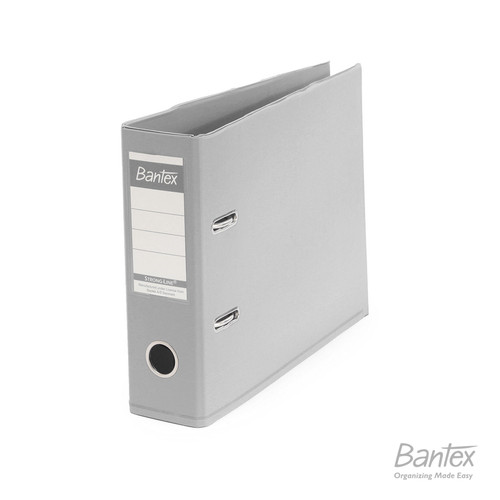 Bantex Ordner Kwitansi/A5 7cm Plastic Lever Arch File Grey #1452 05