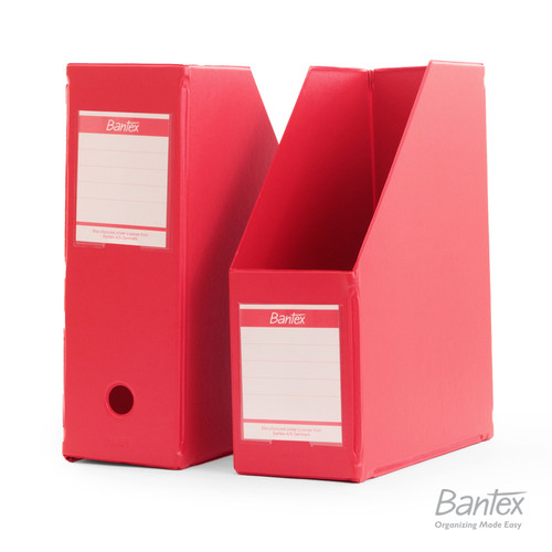 Bantex Box File Magazine File Extra Jumbo A4 Red #4022 09