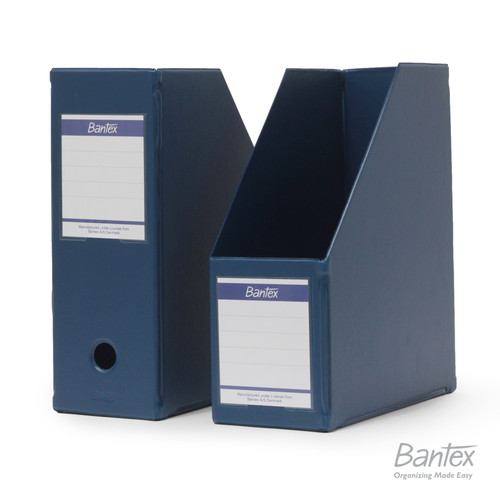 Bantex Box File Magazine File Extra Jumbo Folio Blue #4021 01