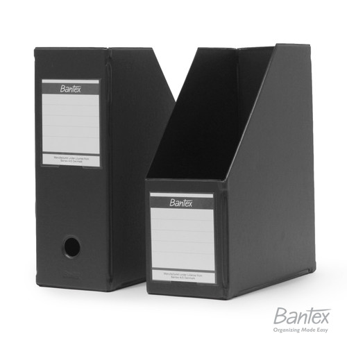 Bantex Box File Magazine File Extra Jumbo Folio Black #4021 10