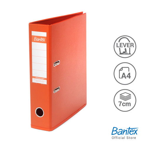 Bantex Lever Arch File Ordner PVC A4 7cm Orange #1450V12