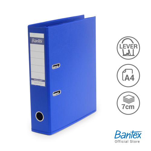 Bantex Lever Arch File Ordner PVC A4 7cm Cobalt Blue #1450V11