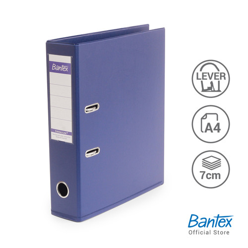 Bantex Lever Arch File Ordner PVC A4 7cm Blue #1450V01