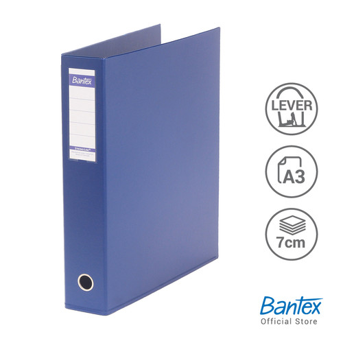 Bantex A3 Potrait 7cm Lever Arch File / Ordner Blue #1467 01