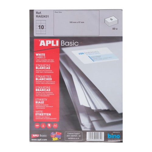 APLI Label Basic A4 105 X 57MM 50 unit #RA02431