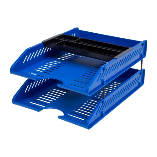 Bantex Letter Tray Set Cobalt Blue #9872 11