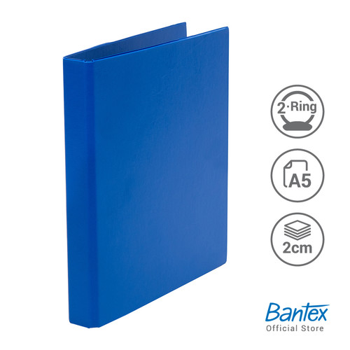 Bantex Ring Binder 2 Ring O 20mm A5 Cobalt Blue #8214 11