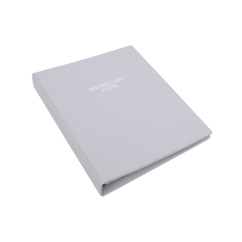 Bantex Business Card Album 400 Cards A4 Grey #5599 05