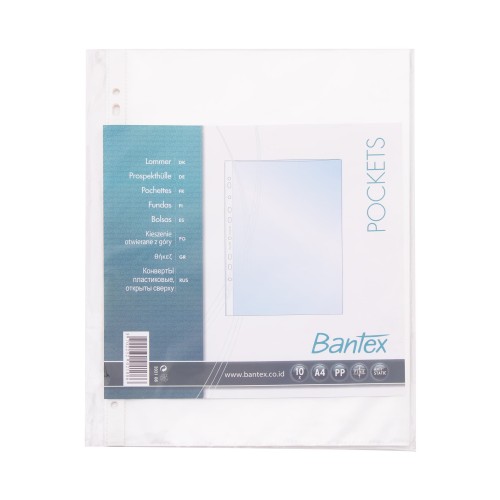 Bantex Pocket A4 0,05mm With Top Opening (10 sheets) #2021 08