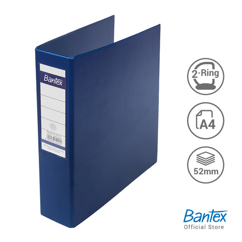 Bantex Ring Binder 2 Ring D 52mm A4 Blue #8252 01