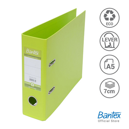 Bantex Lever Arch File Ordner Plastic A5 Kwitansi 7cm Lime#1453 65